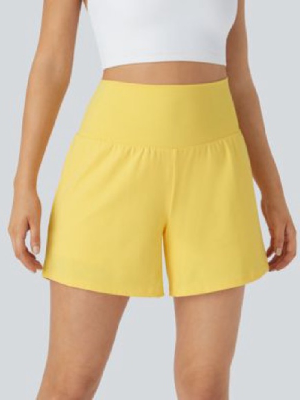 HALARA 2-in-1 High-Waist Long Length Athletic Shorts Women’s S Long